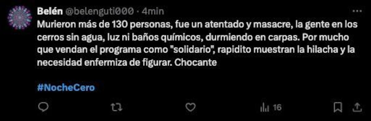 Críticas a la Noche Cero.