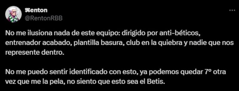 Los hinchas señalan a Manuel Pellegrini por dolorosa derrota del Betis