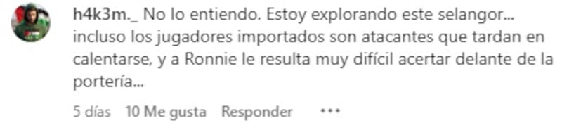 Estas son algunas de las críticas a Ronnie Fernández
