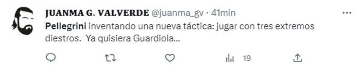 Críticas de hinchas del Betis contra Manuel Pellegrini