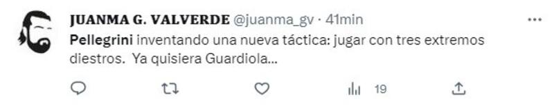 Críticas de hinchas del Betis contra Manuel Pellegrini