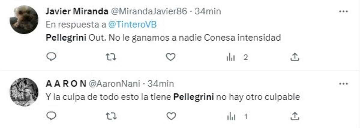 Críticas de hinchas del Betis contra Manuel Pellegrini