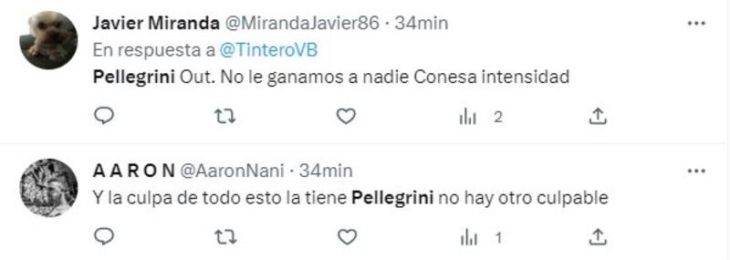 Críticas de hinchas del Betis contra Manuel Pellegrini