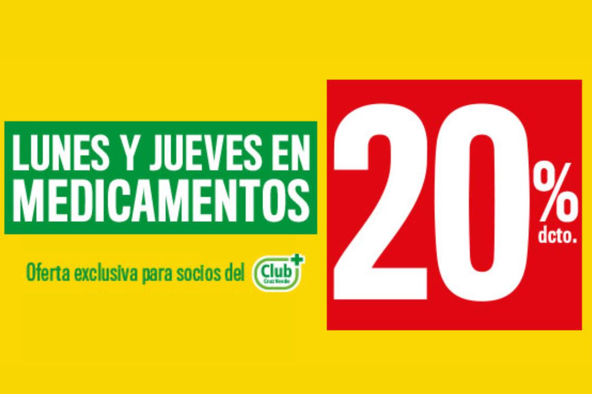Accede a este descuento los lunes y jueves.