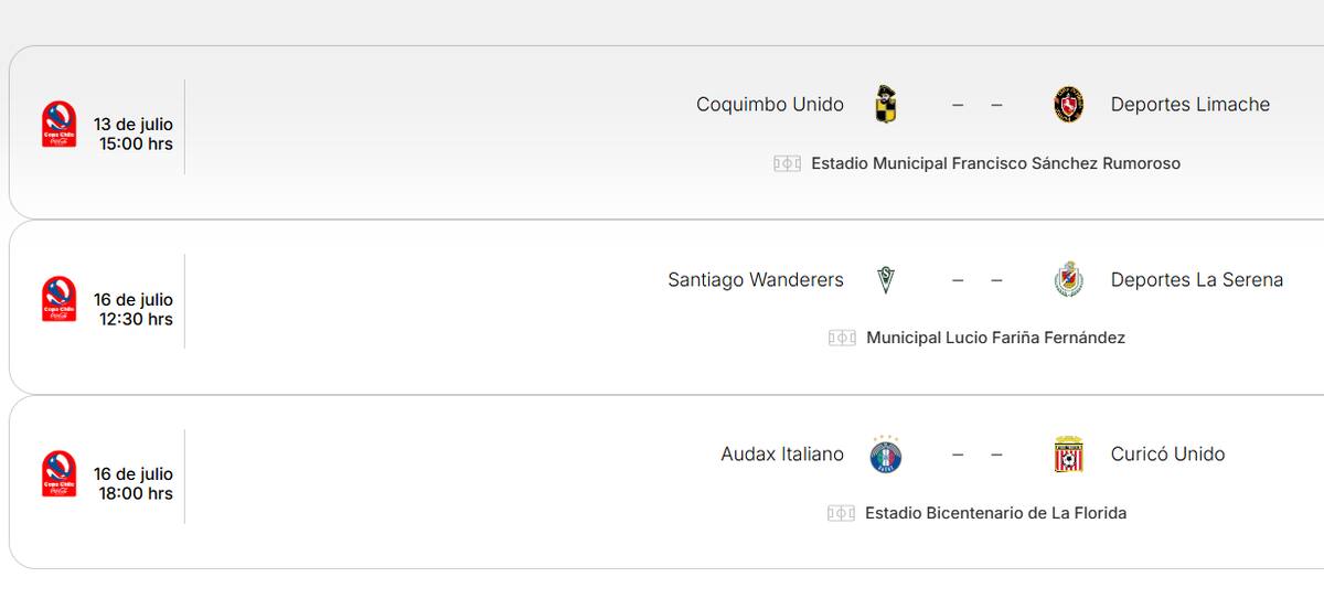 Cuartos de final de vuelta.