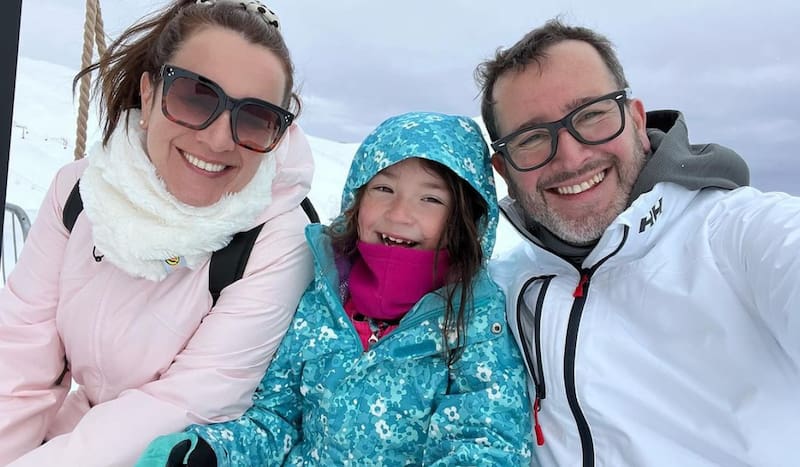 El tierno video con el que Eduardo Fuentes celebró el cumpleaños de su hija, Alma