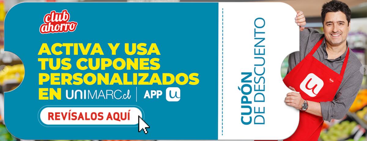 Con este cupón podrás obtener un 5% de descuento adicional a la rebaja que ya se encuentra aplicada en los productos. Foto: Unimarc.