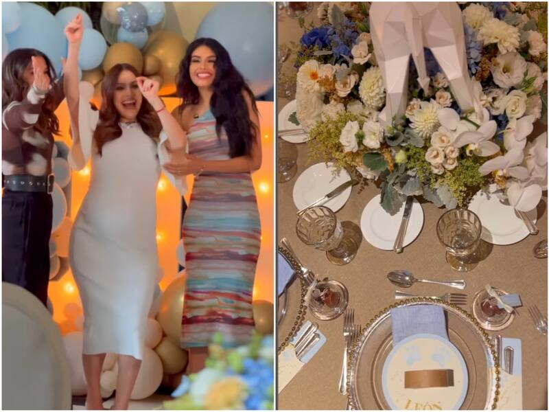 Los famosos celebraron el baby shower de su bebé León
