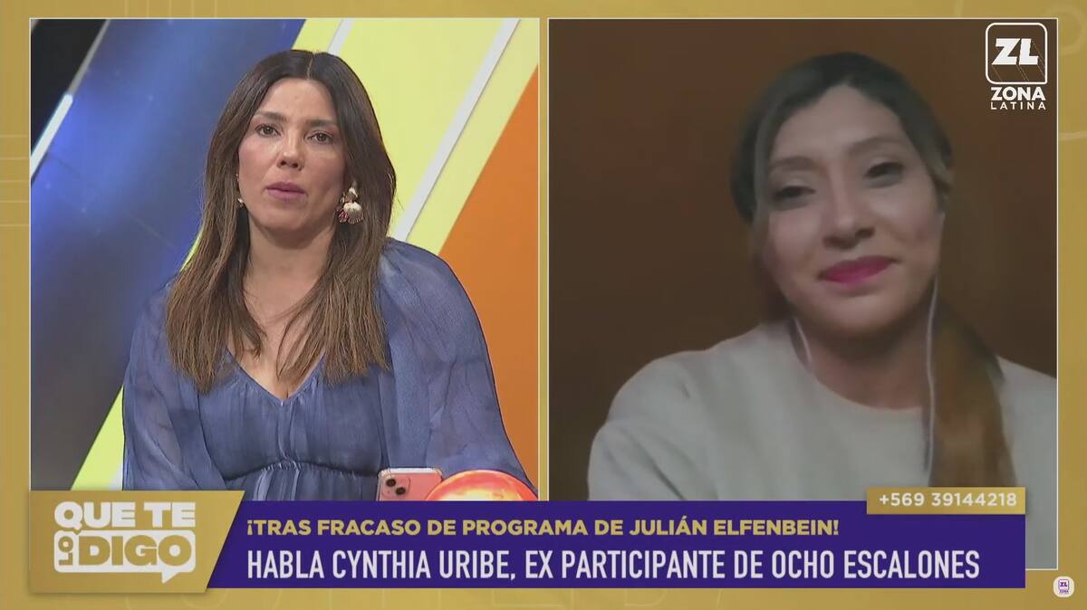 Cynthia Uribe participó en "Los 8 Escalones"