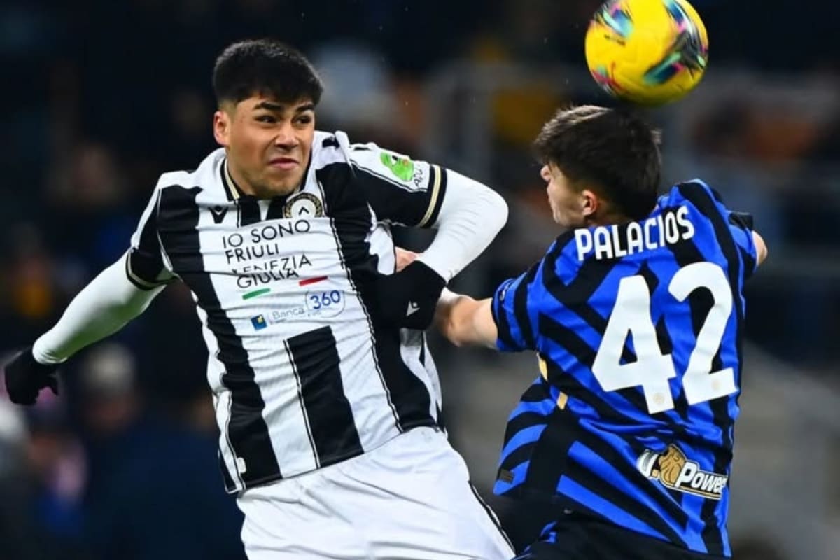 estuvo en el partido contra Inter en Copa Italia.