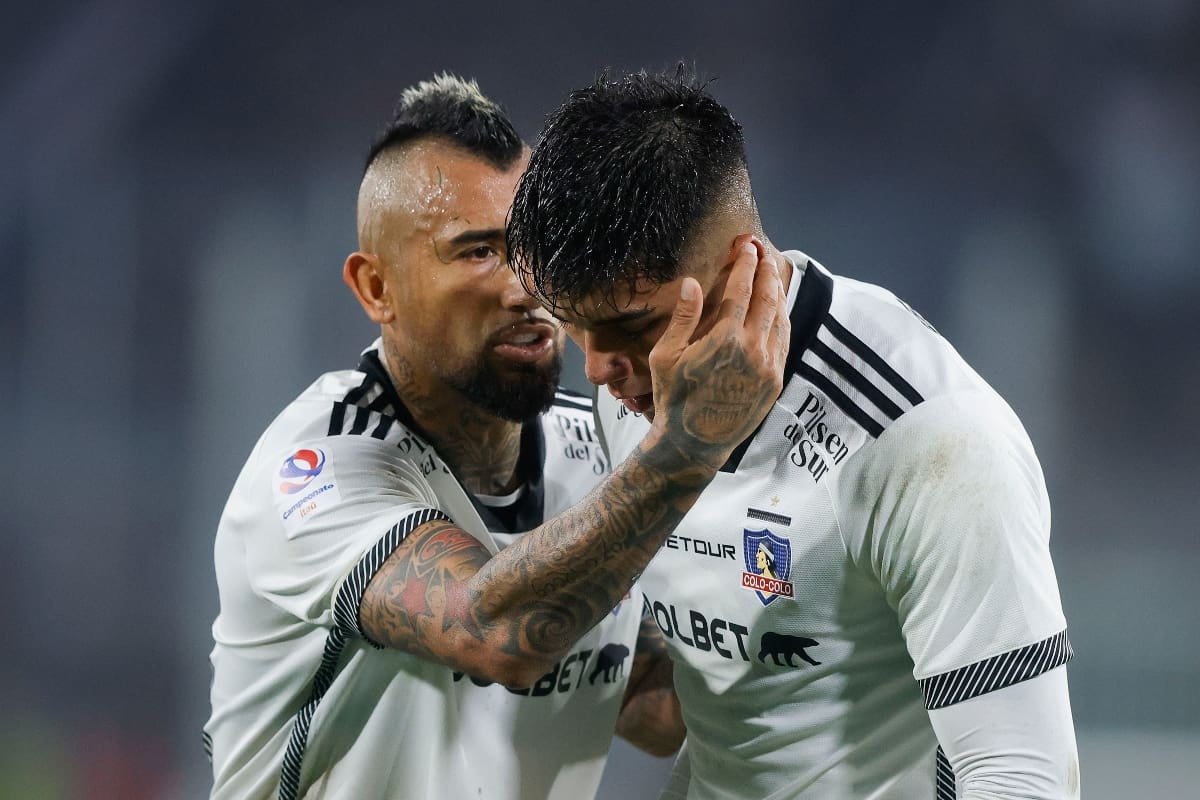 El delantero en Colo Colo. Foto: Agencia Aton.