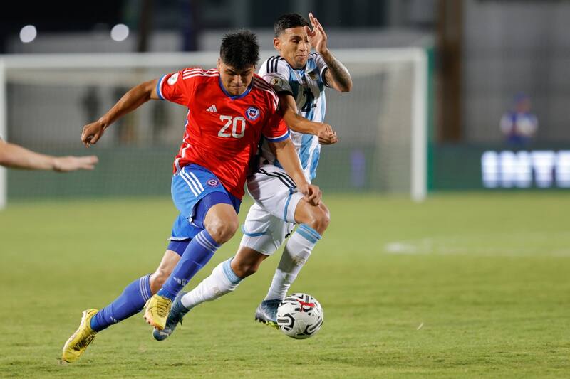 contra Argentina en el último partido jugado por La Roja en el Preolímpico.