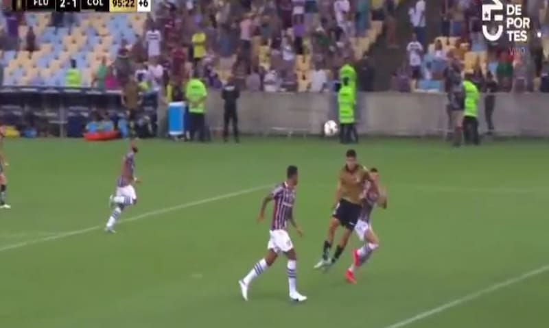 Se perdió el gol del empate ante Fluminense.