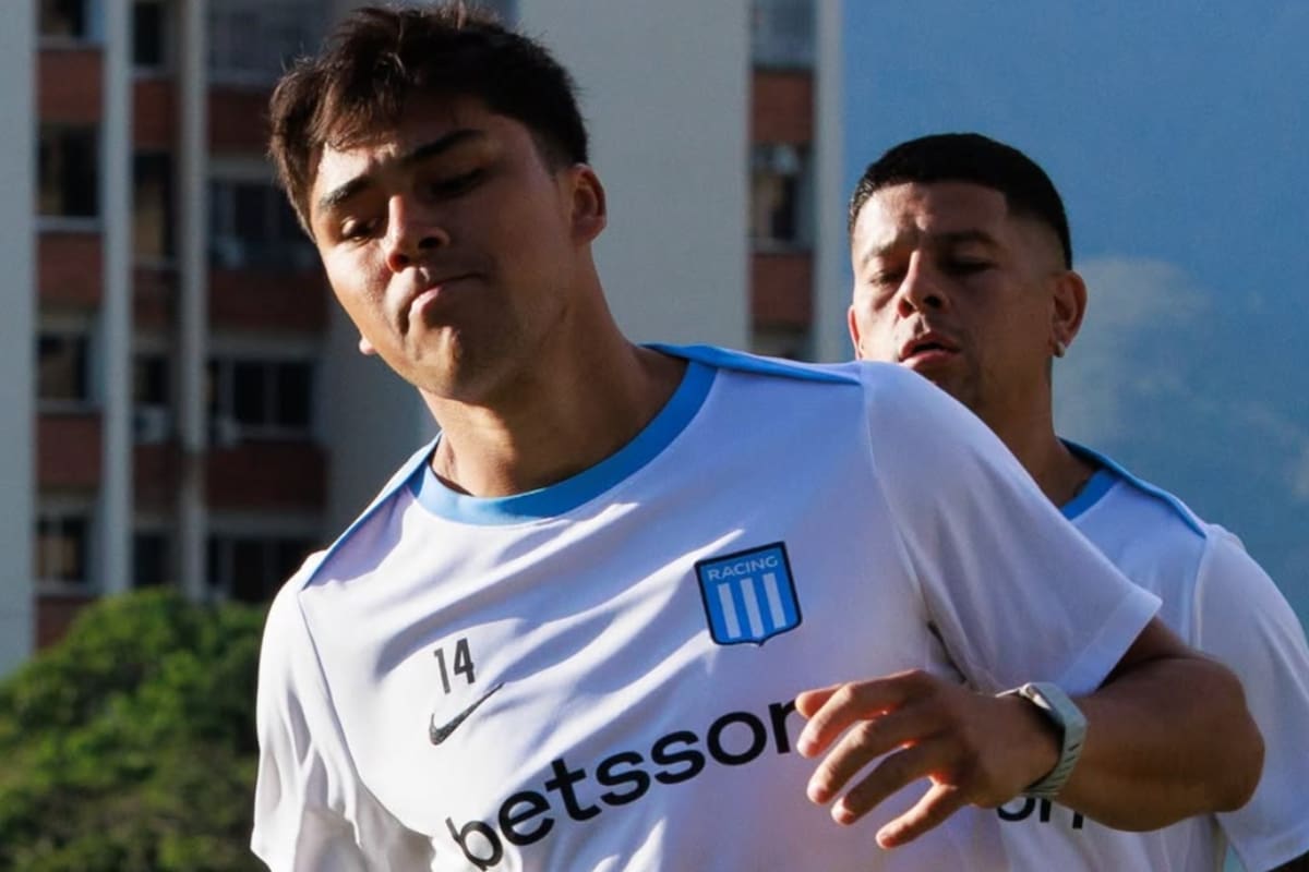 El delantero en Racing. Foto: @racingclub