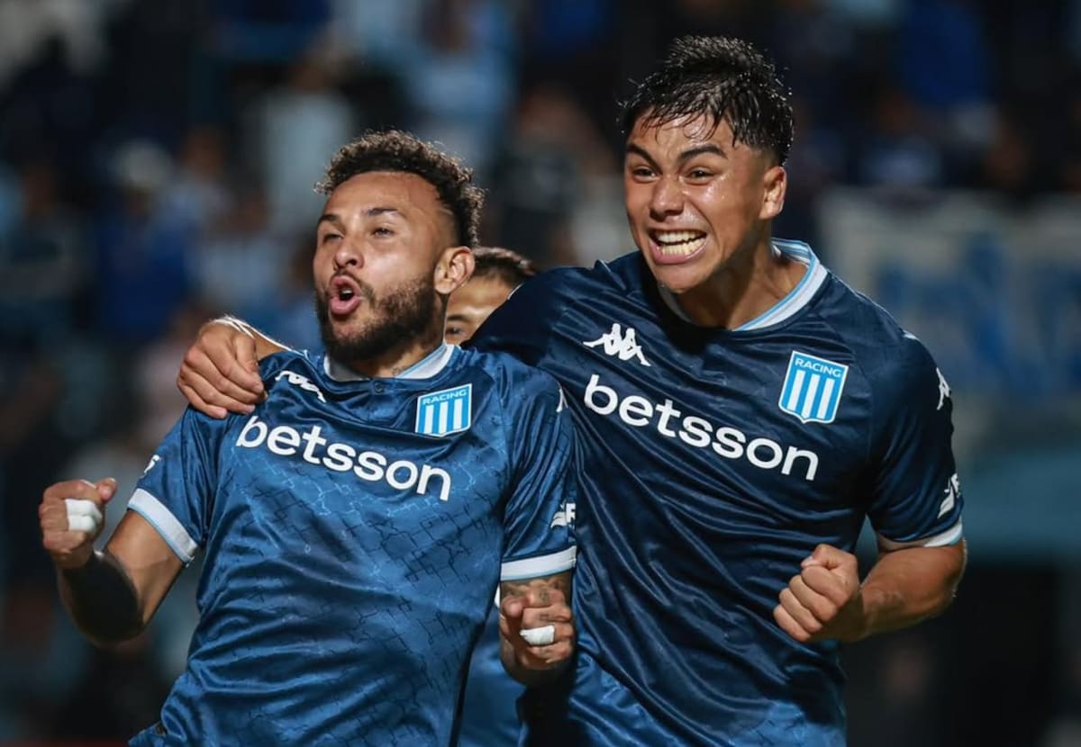El chileno tuvo un tremendo debut con la camiseta de Racing. Foto: @racingclub.