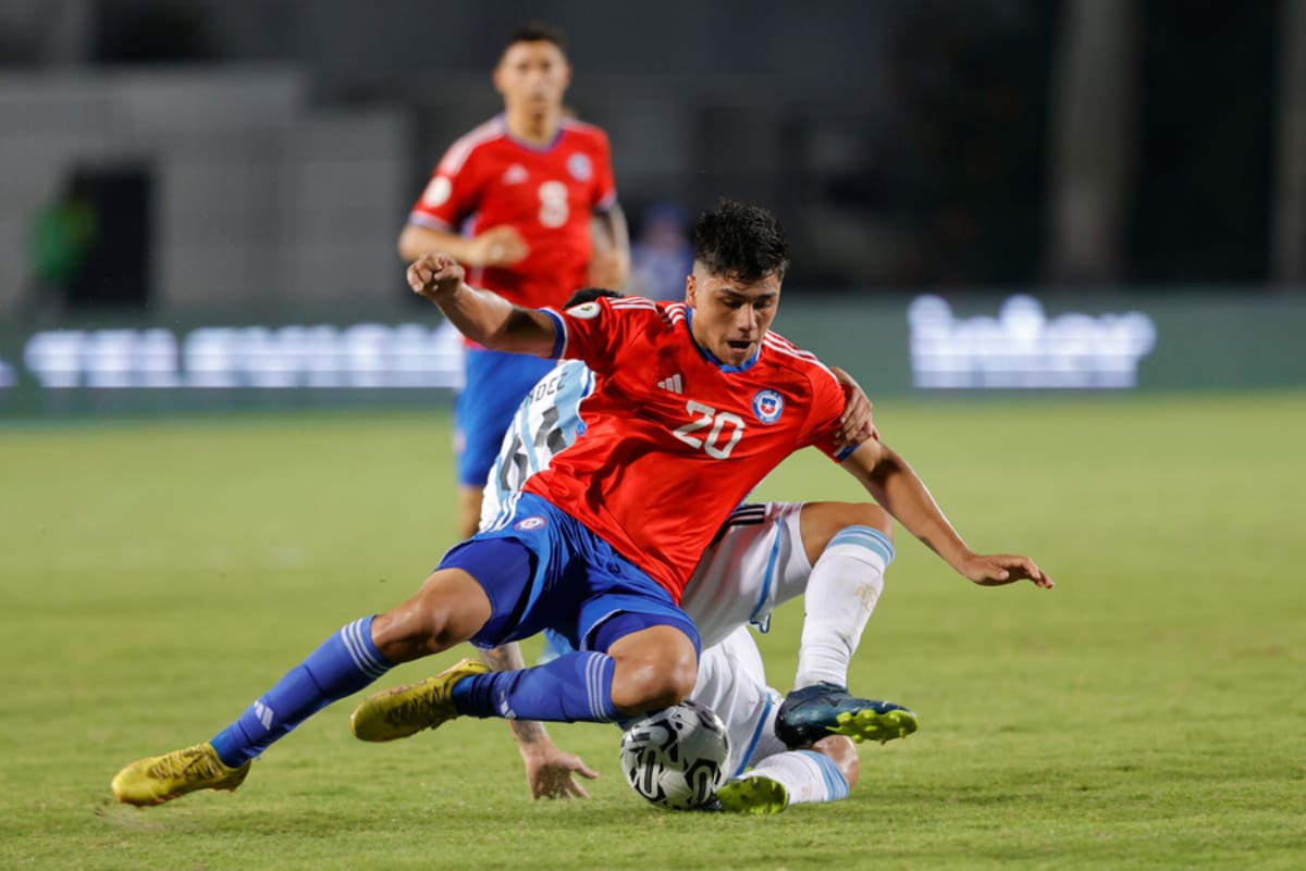 jugando por la selección chilena en el Preolímpico Sub 23 (Foto: Photosport)
