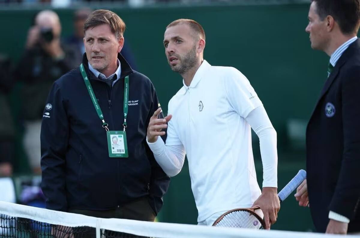 El show de Daniel Evans en el partido contra Alejandro Tabilo en Wimbledon