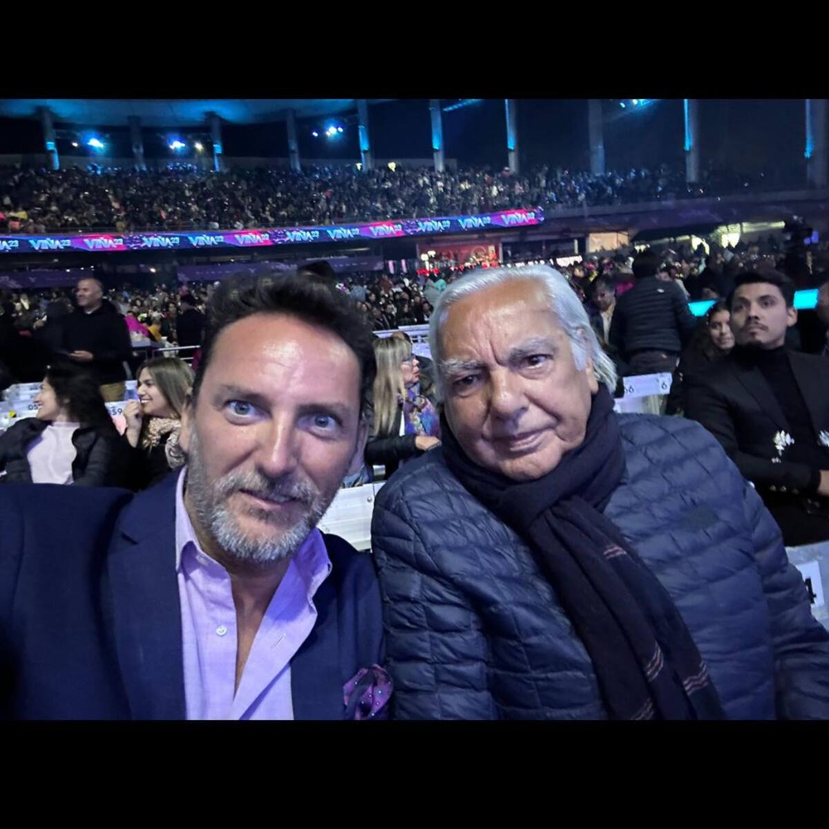 Daniel Fuenzalida y su padre, Patricio Fuenzalida