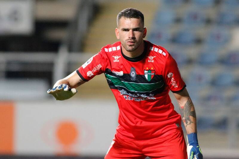 El arquero argentino Daniel Sappa en su paso por Palestino en 2022. Foto: Agencia Aton.
