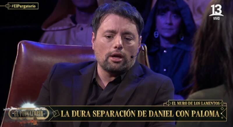 Daniel Valenzuela en "El Purgatorio". Foto: Canal 13.