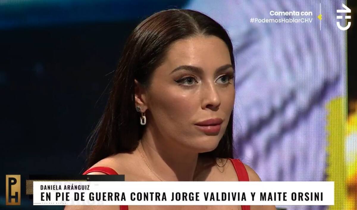 Daniela Aránguiz desclasificó desconocidas amenazas de Jorge Valdivia. Créditos: Pantallazo CHV