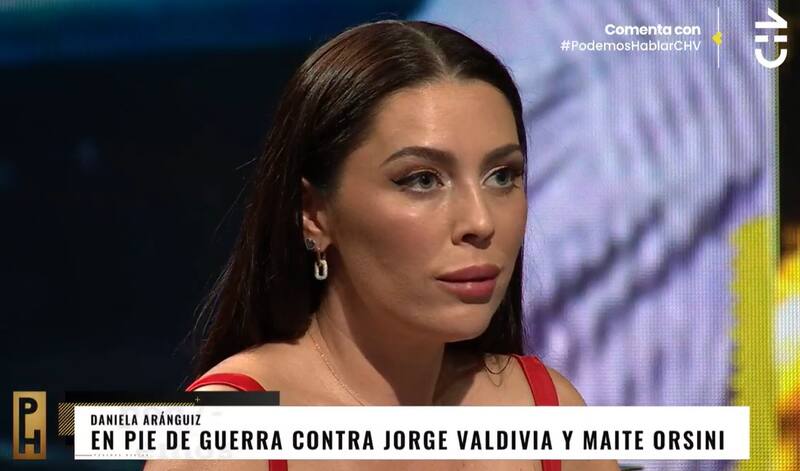 Daniela Aránguiz desclasificó desconocidas amenazas de Jorge Valdivia. Créditos: Pantallazo CHV