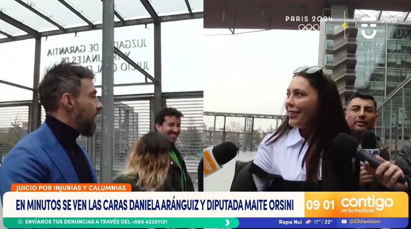 Daniela Aránguiz aseguró que emitirá comentarios a la salida.