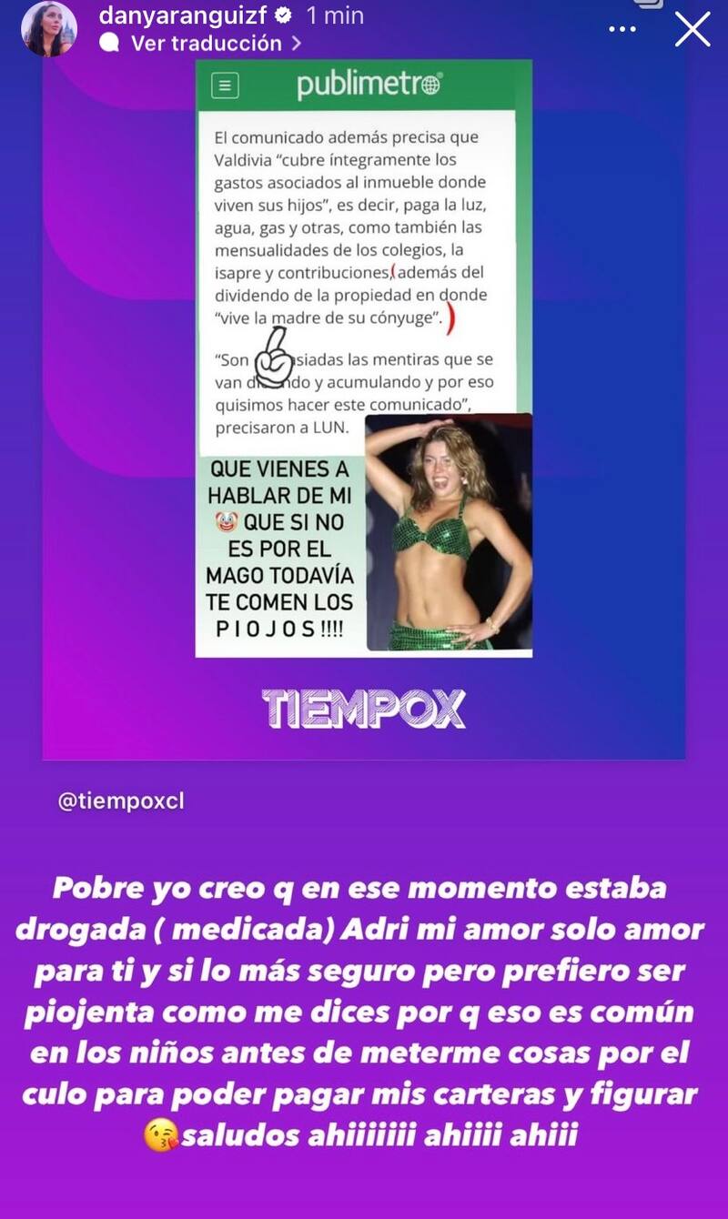 Daniela Aránguiz en picada contra Adriana Barrientos.