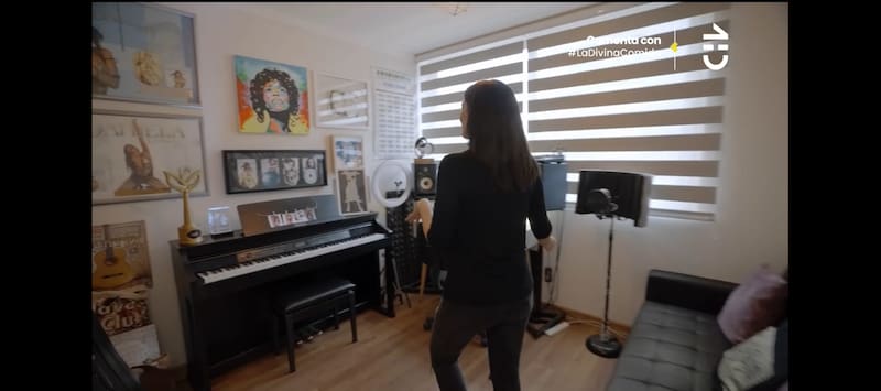 Este es el espacio de creación de la cantante.