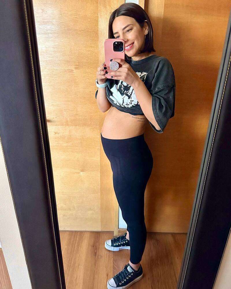 Daniela Castillo a sus 19 semanas de embarazo