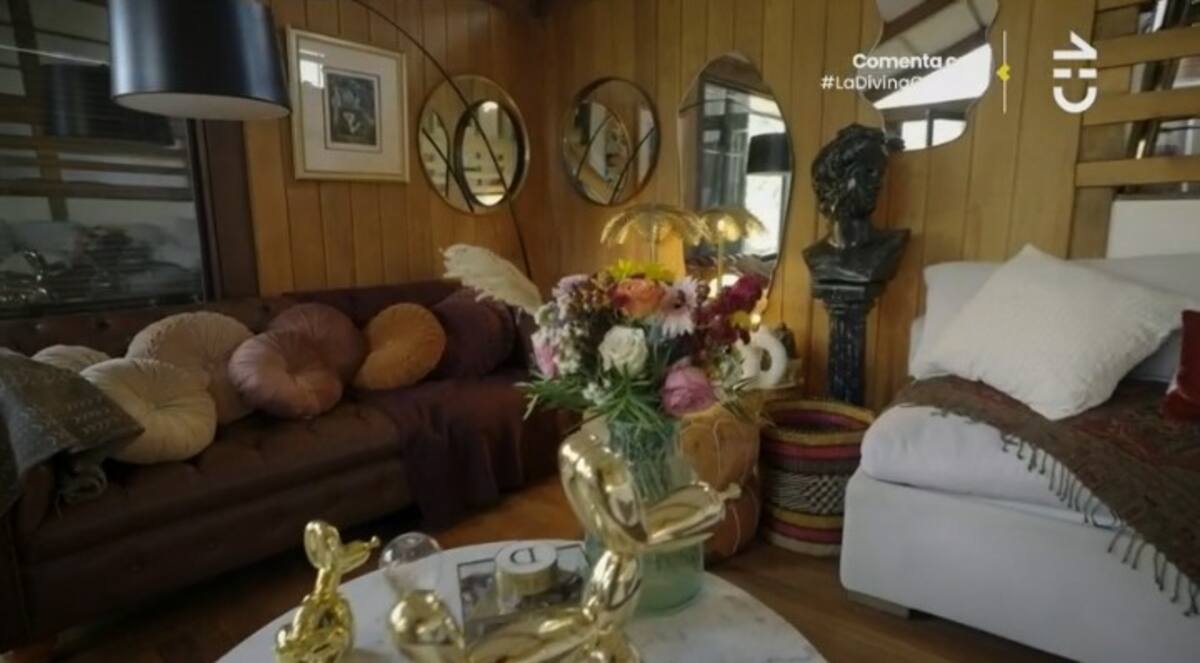 Así luce la casa de Daniela Castro. Créditos: Pantallazo CHV