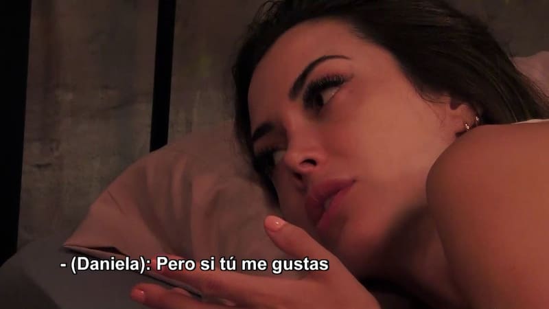 Daniela Colett conversó con Luis Mateucci por sus sentimientos. Créditos: Canal 13
