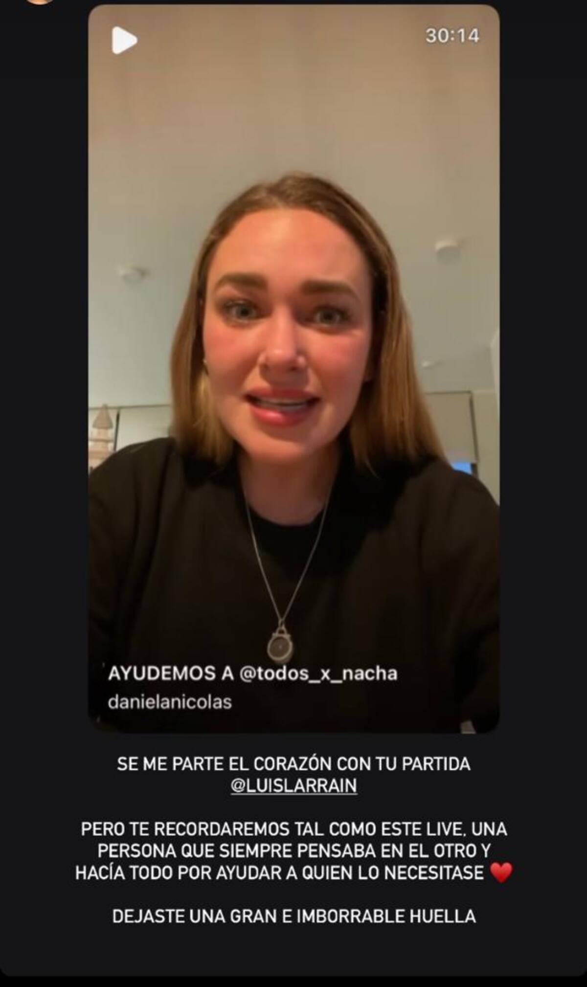 Las condolencias de Jordi Castell, Pancho Saavedra y Daniela Nicolás tras el fallecimiento de Luis Larraín