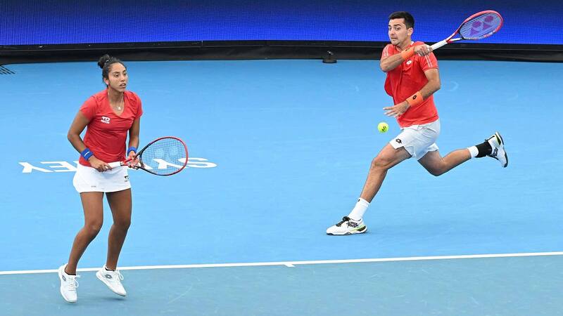 Daniela Seguel y Tomás Barrios en la United Cup