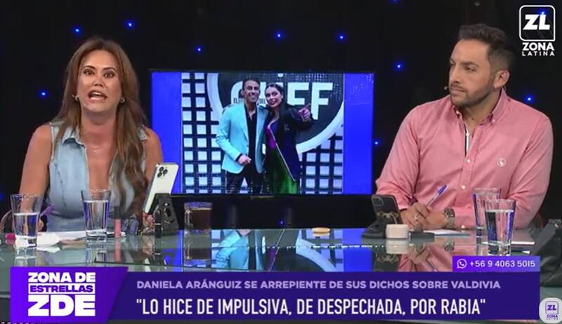 criticó las últimas declaraciones de Daniela Aránguiz. Créditos: Pantallazo Zona Latina