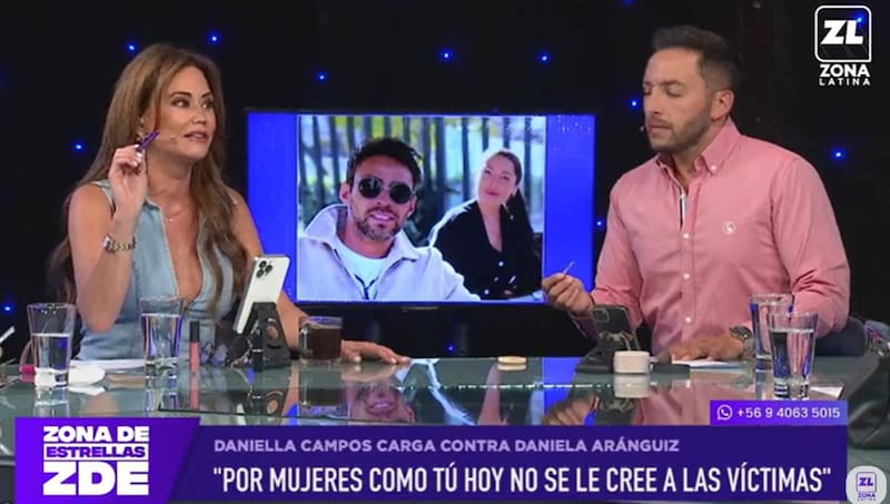 no le cree nada a Daniela Aránguiz. Créditos: Pantallazo Zona Latina