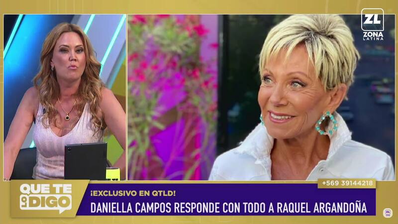 Daniella Campos en picada en contra de Raquel Argandoña.