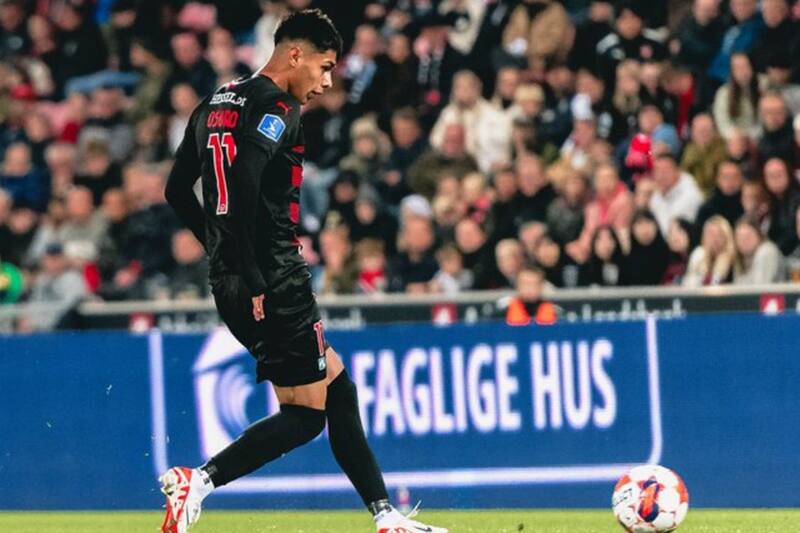 Darío Osorio, jugador del Midtjylland.