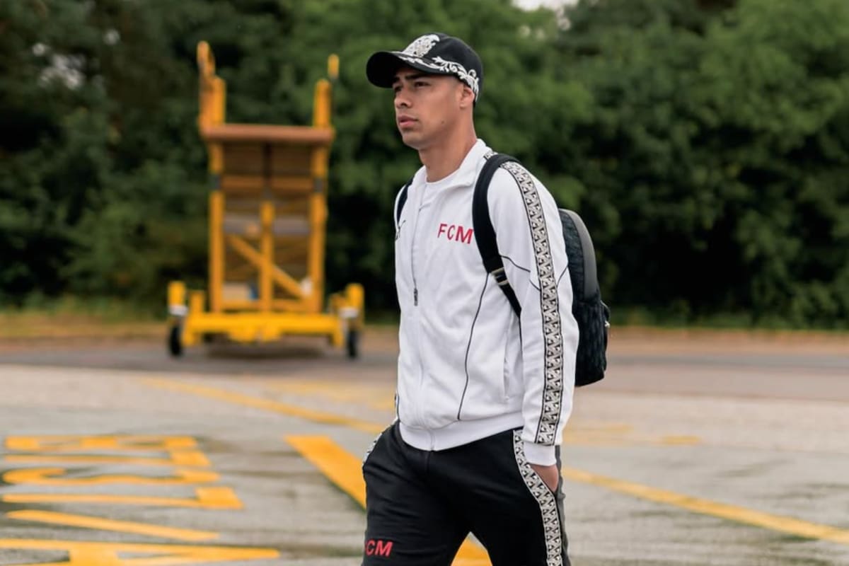 El delantero en Dinamarca. Foto: @fcmidtjylland