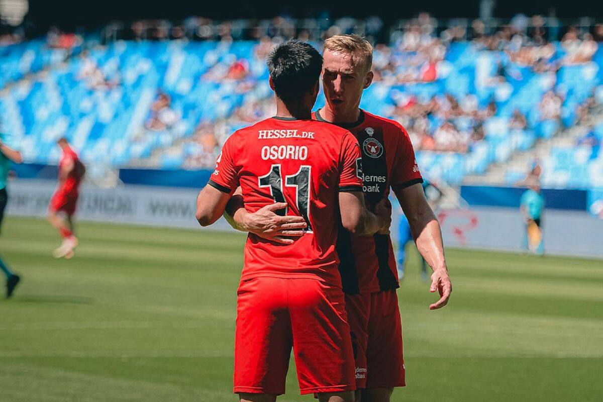 anotó en la pretemporada de Midtjylland. Foto: @fcmidtjylland.