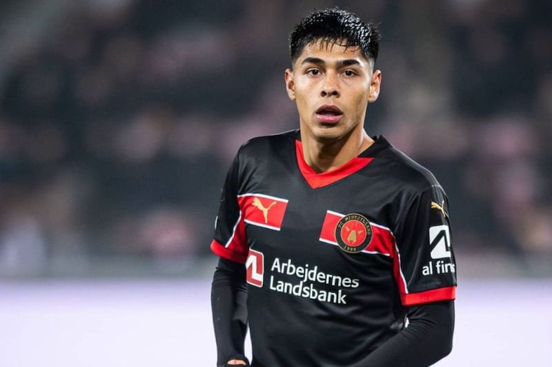 Darío Osorio en el Midtjylland.