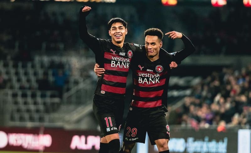 Darío Osorio anotó en la última victoria del Midtjylland.