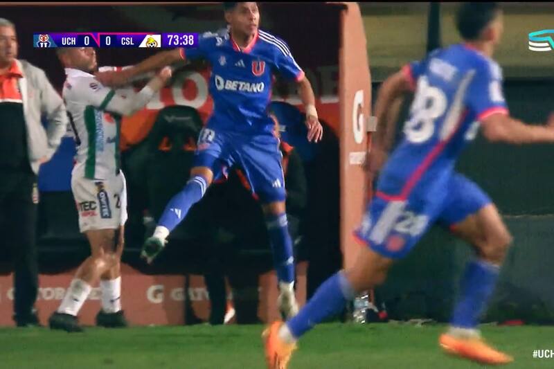Darío Osorio fue expulsado en el partido de Club Universidad de Chile y Cobresal.