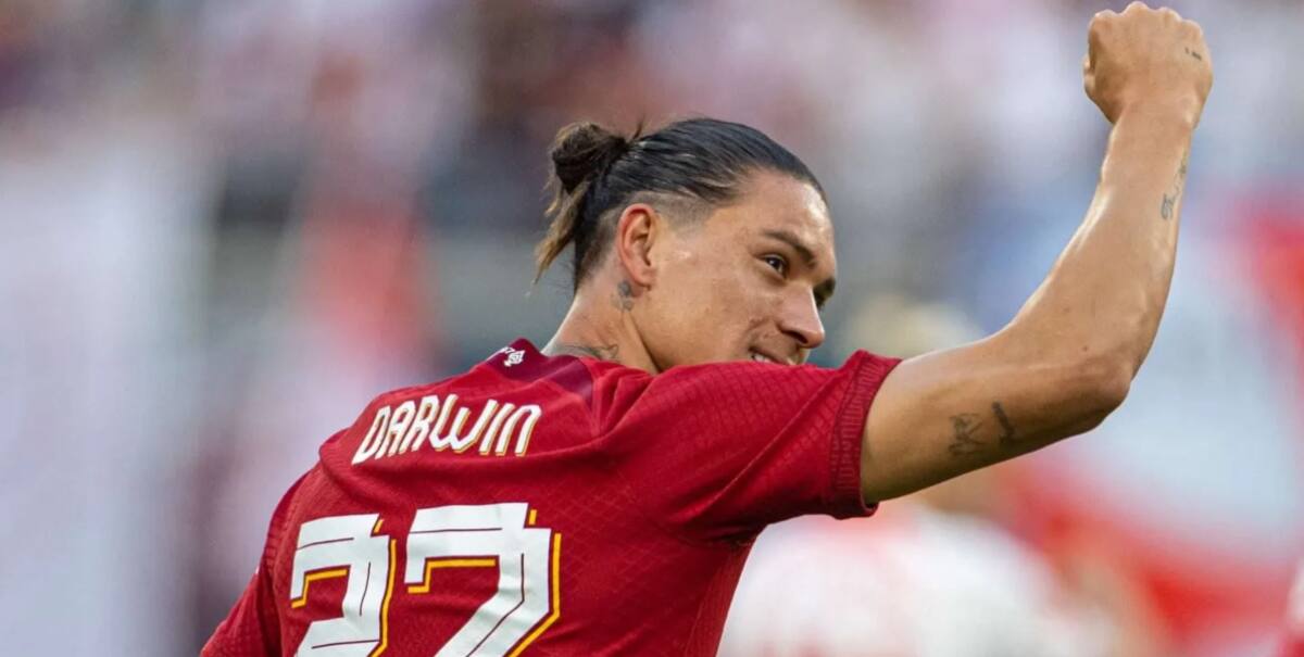 Darwin Núñez es el sudamericano más rápido.