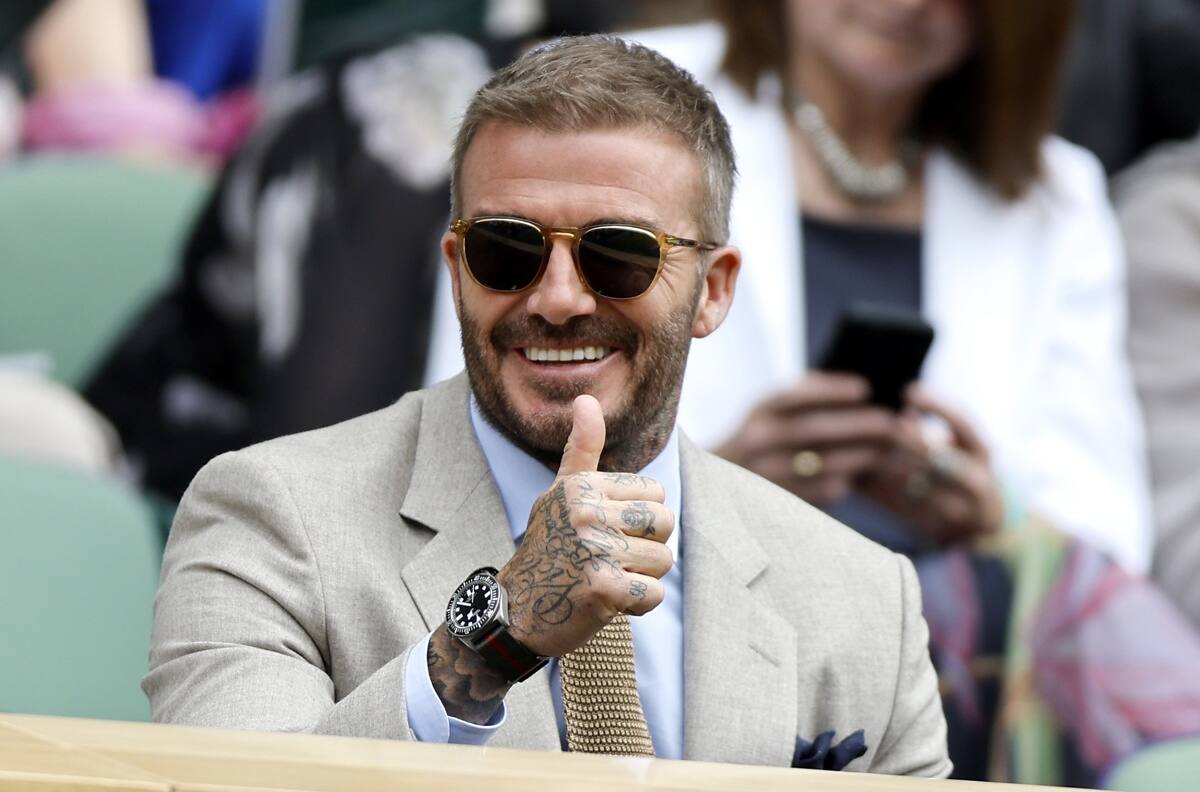 GALERÍA | ¡Pero que elegancia! David Beckham engalanó el primer día de Wimbledon