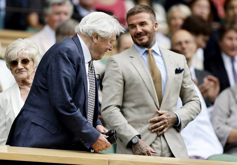 David Beckham en Wimbledon. EFE