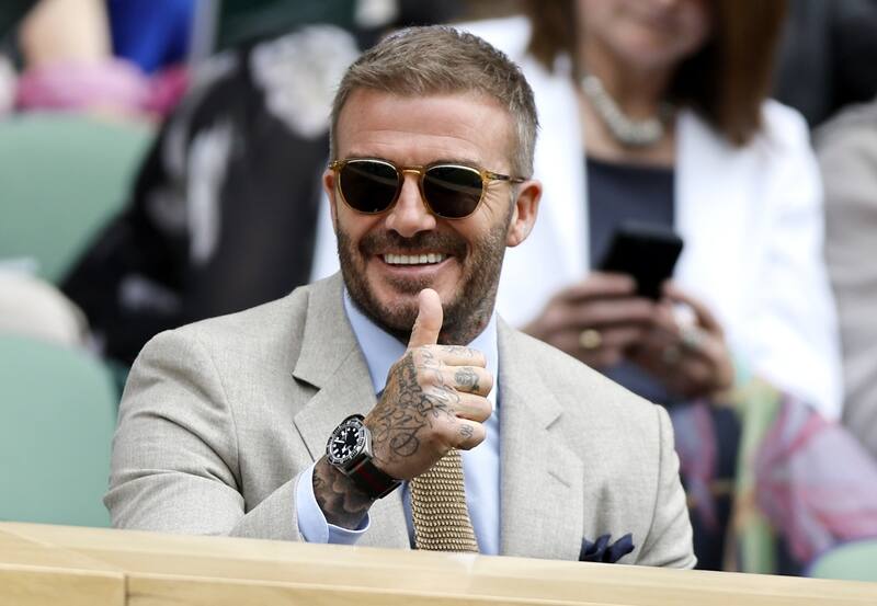 David Beckham en Wimbledon. EFE