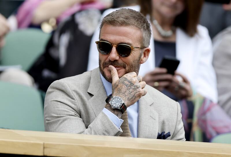 David Beckham en Wimbledon. EFE
