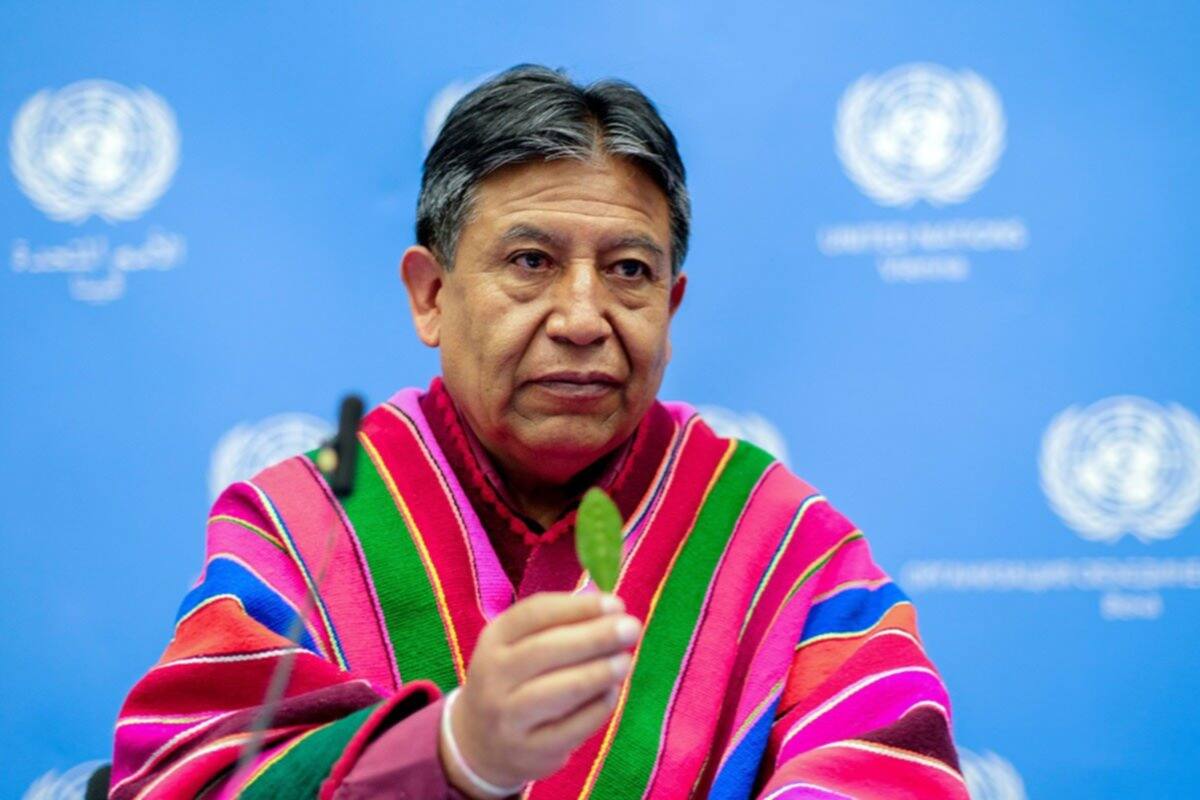 El dirigente sindical aimara fue nominado por Bolivia el año pasado para el cargo de Secretario General de la ONU. Créditos: Bunker Cabildo Digital en Instagram.