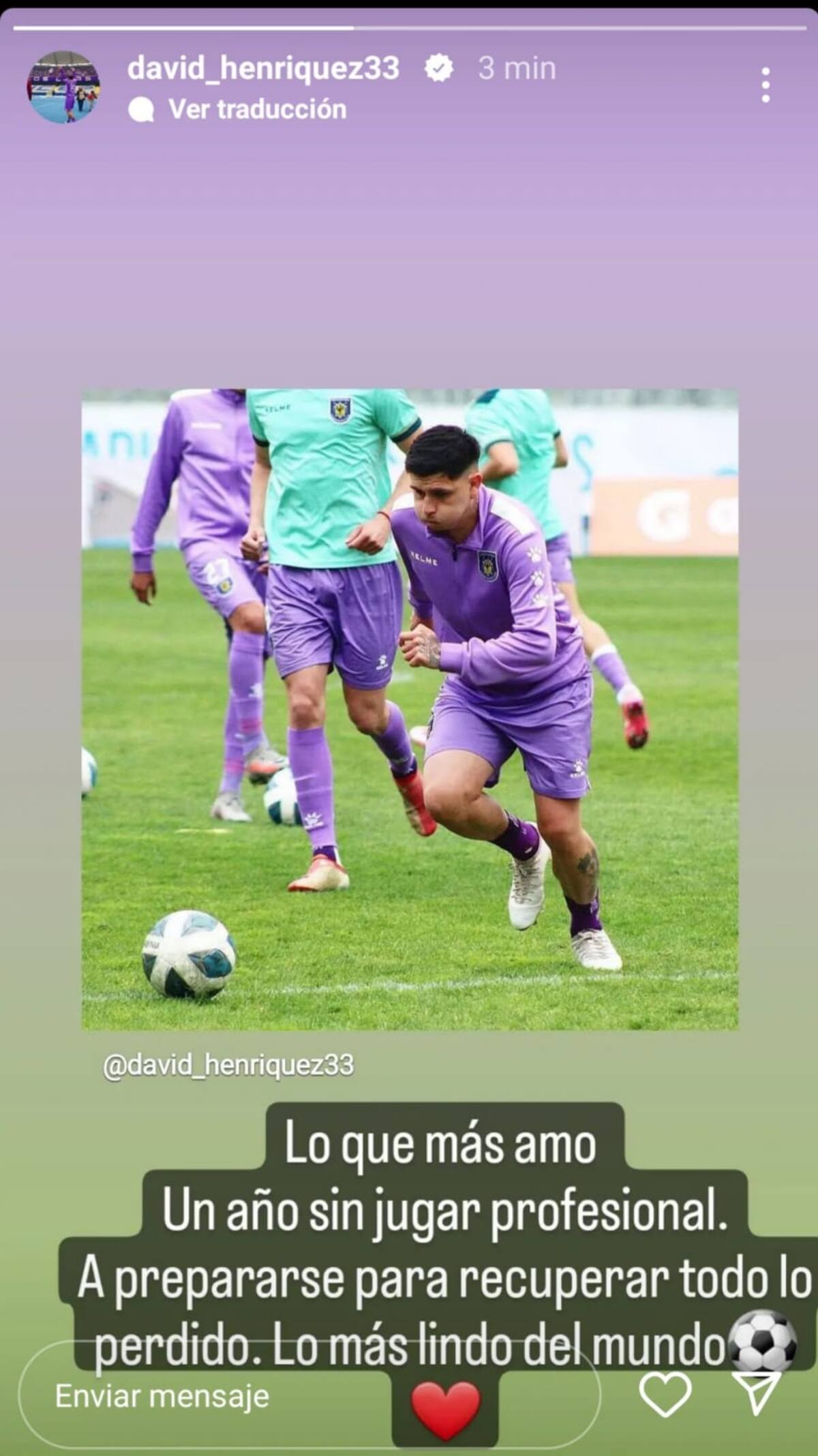 David Henríquez, ex atacante de la UC.